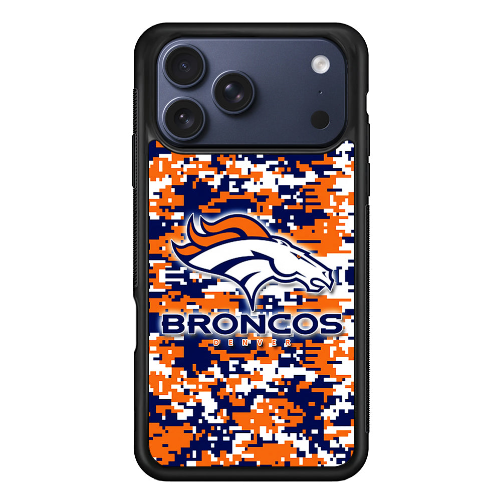 Denver Broncos Pixels iPhone 17 Pro Max Case | Slim Protective Cover for iPhone 17 Pro Max