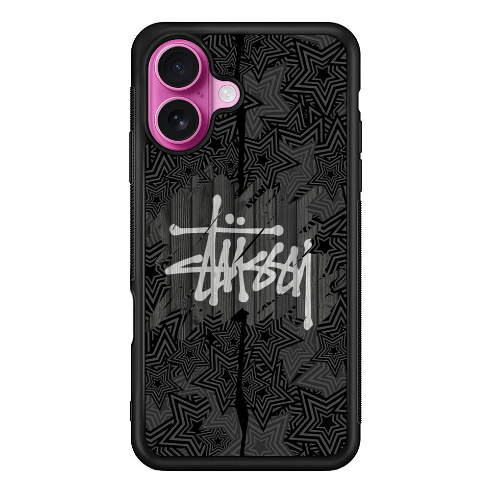 Stussy Star from The Night iPhone 17 Case | Slim Rubber Case for iPhone 17