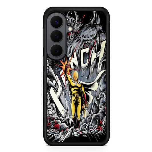 Saitama Hits The Monsters Samsung Galaxy S26 Plus Case | Slim Rubber Case for Samsung Galaxy S26 Plus