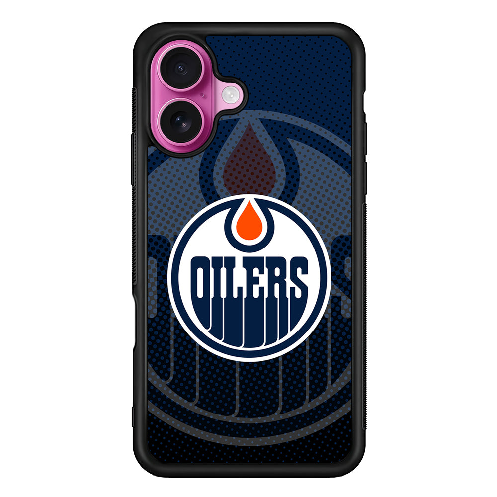 Edmonton Oilers Dot iPhone 17 Case | Slim Protective Rubber Phone Cover