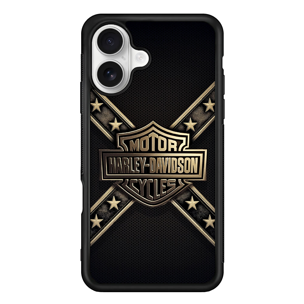 Army Star Harley Davidson iPhone 16 Plus Case – Slim Fit Protective Phone Case
