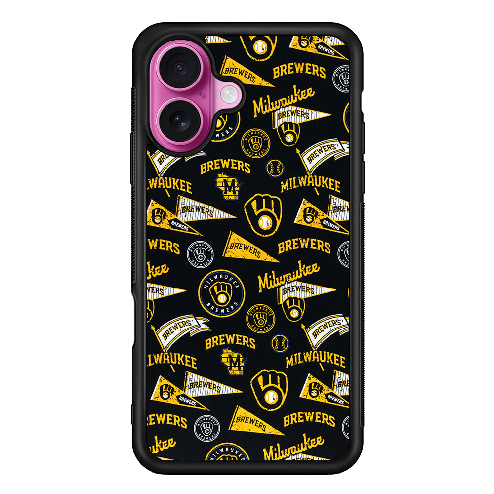 Milwaukee Brewers Vintage iPhone 17 Case | Slim Protective Rubber Phone Cover
