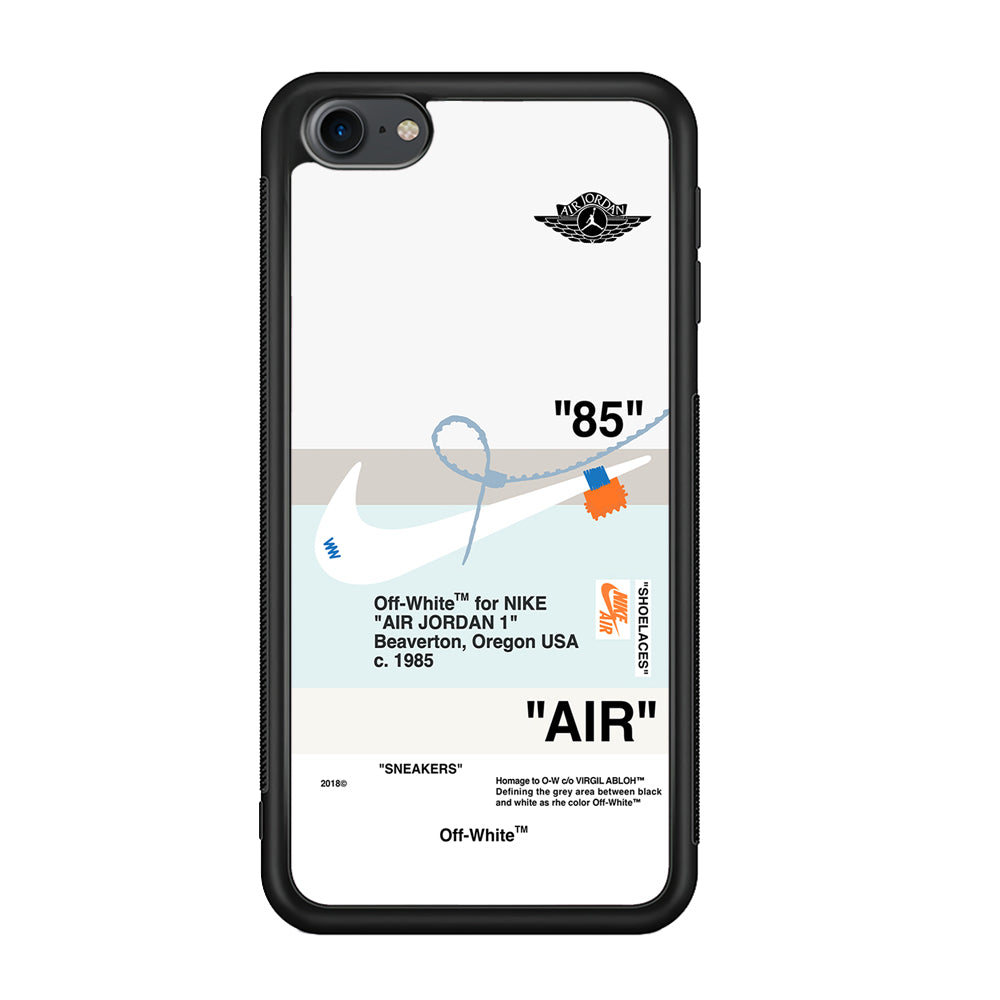 Off White x Nike Air Jordan Natural iPod Touch 6 Case | Slim Rubber Case for iPod Touch 6