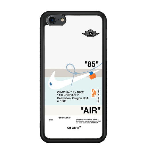 Off White x Nike Air Jordan Natural iPod Touch 6 Case | Slim Rubber Case for iPod Touch 6