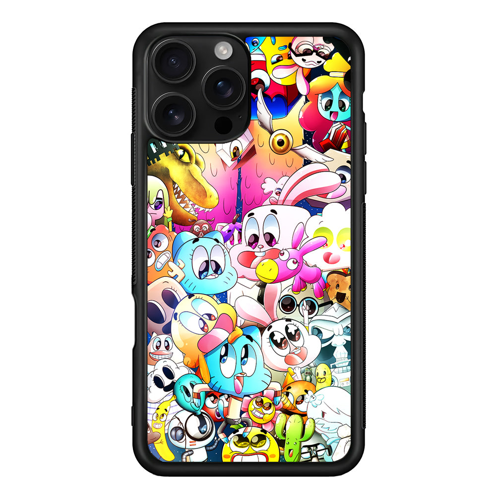The Amazing World of Gumball Character iPhone 16 Pro Case | Durable Protective Case for iPhone 16 Pro