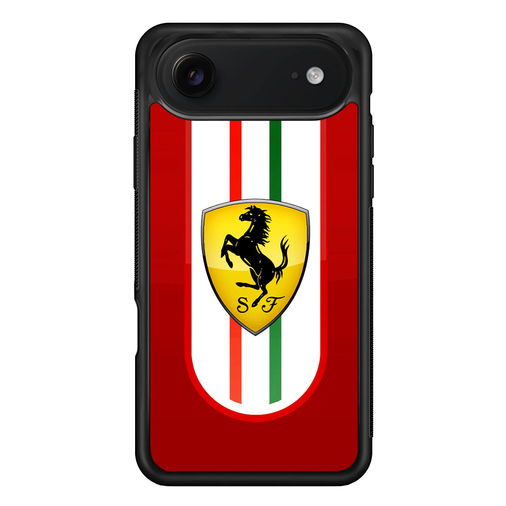 Ferrari Logo Red iPhone 17 Air Case | Slim Rubber Case for iPhone 17 Air