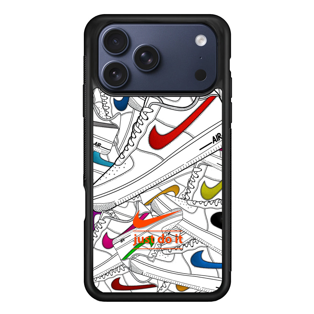 Nike Air White Shoes Pile iPhone 17 Pro Max Case | Durable Rubber Case for iPhone 17 Pro Max