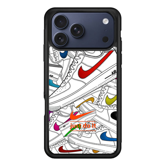 Nike Air White Shoes Pile iPhone 17 Pro Max Case | Durable Rubber Case for iPhone 17 Pro Max