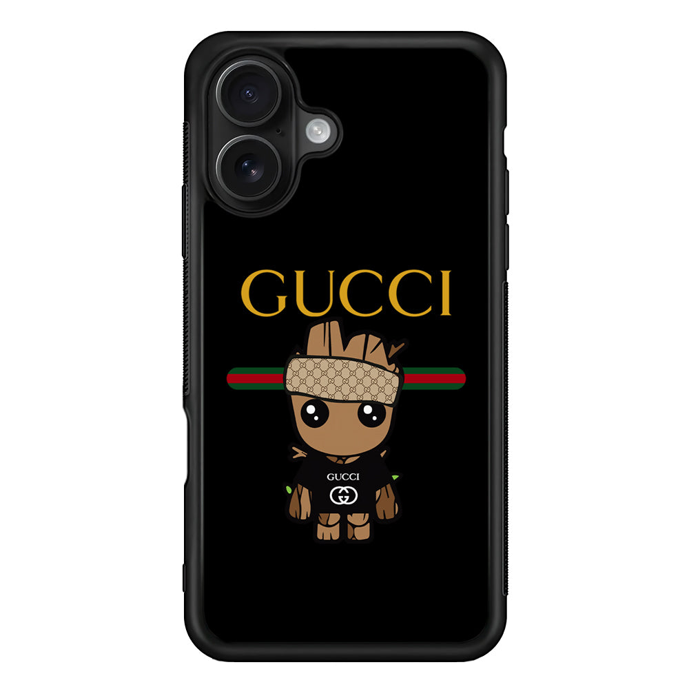 Gucci Groot Dope iPhone 16 Case | Slim Rubber Case for iPhone 16