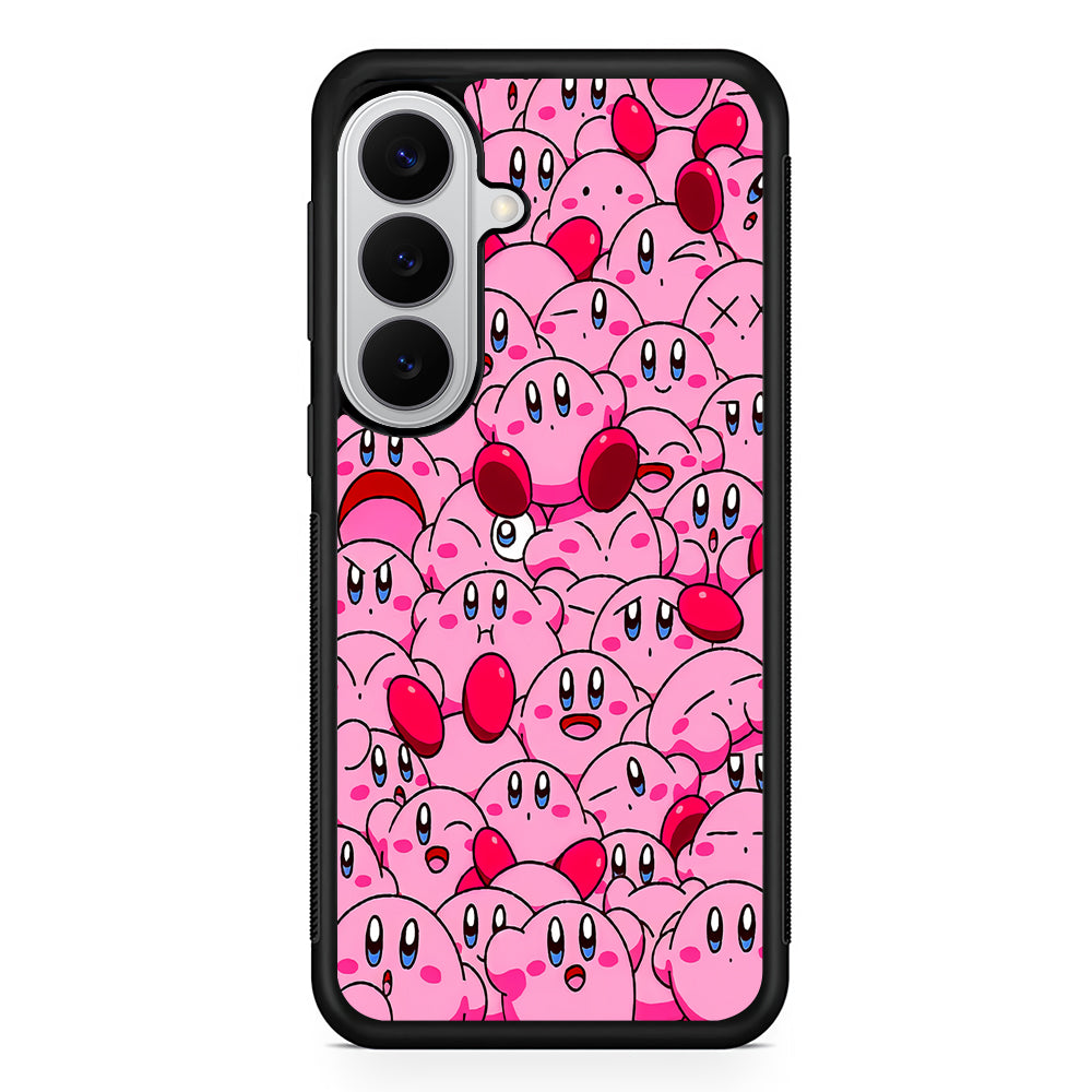 Cute Kirby Pink Aesthetic Samsung Galaxy S26 Case | Protective Rubber Cover