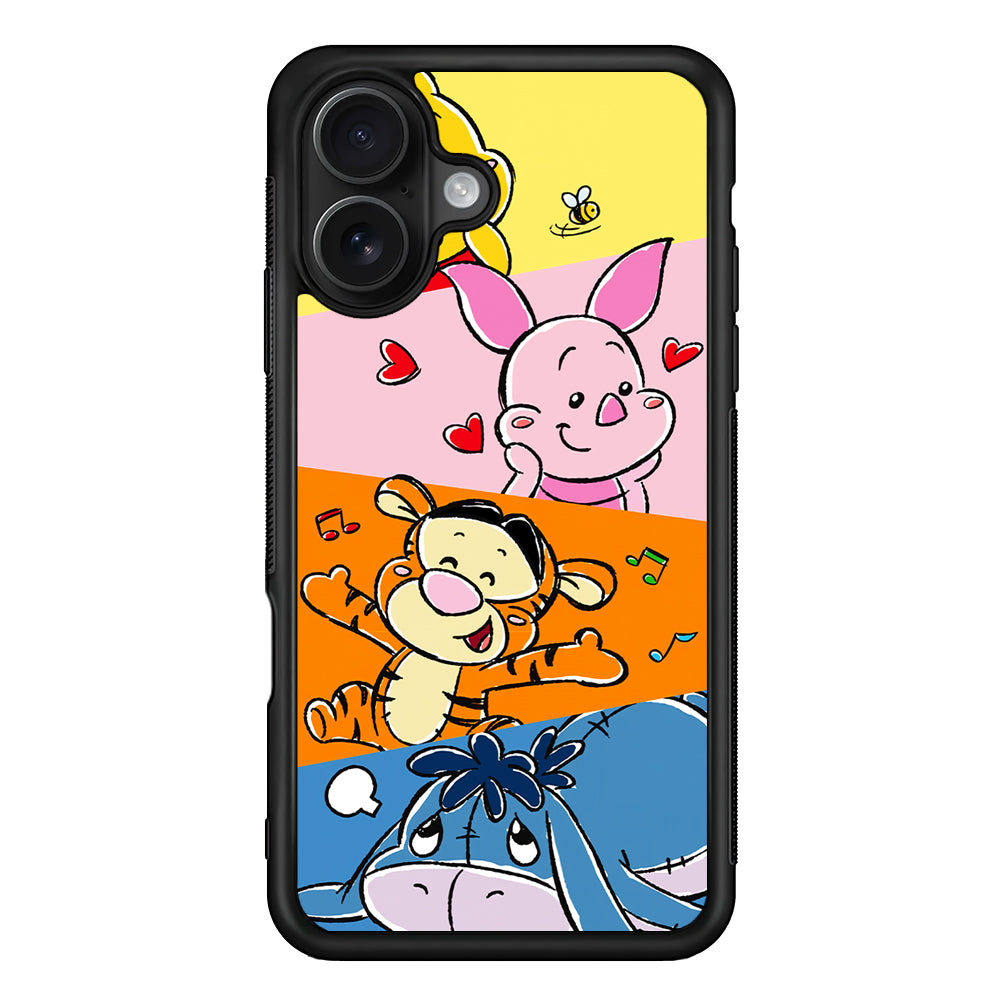 Winnie The Pooh Baby Character iPhone 16 Case - Oxvistore