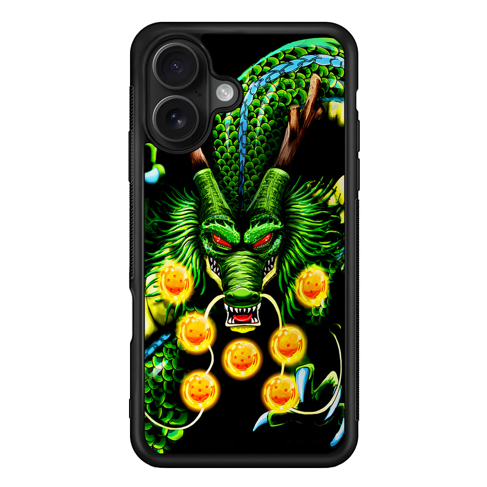 Shenron Dragon Ball Z Black iPhone 16 Case - Oxvistore
