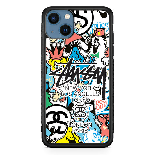 Stussy Doodle Doll iPhone 13 Case | Slim Rubber Case for iPhone 13