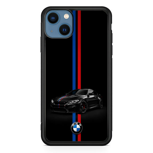BMW M4 Coupe Racing Stripe iPhone 13 Case | Slim Rubber Case for iPhone 13