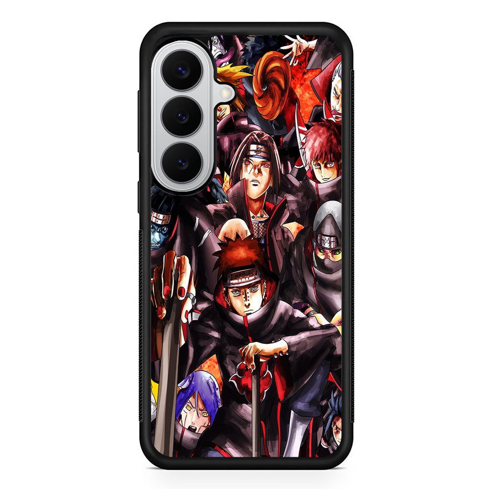 Naruto Akatsuki Full Team Samsung Galaxy S26 Case | Protective Rubber Cover