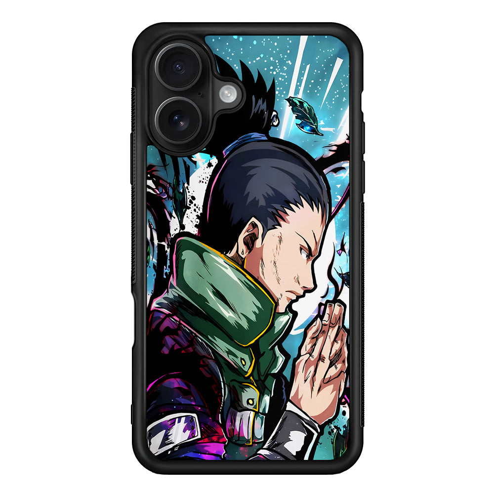 Shikamaru Nara Naruto Art iPhone 16 Case - Oxvistore