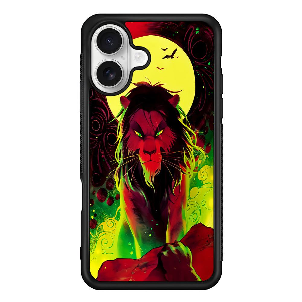 The Angry Lion King iPhone 16 Plus Case | Durable Protective Rubber Cover