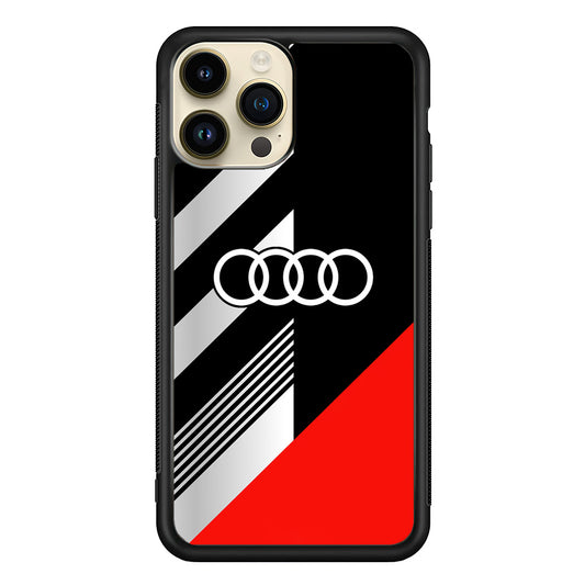 Audi F1 Sport Logo iPhone 14 Pro Case | Slim Rubber Case for iPhone 14 Pro