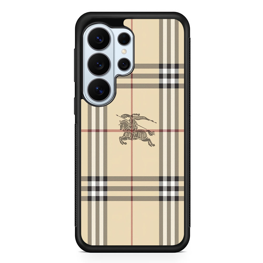 Burberry Latte Cream Samsung Galaxy S26 Ultra Case | Protective Phone Cover