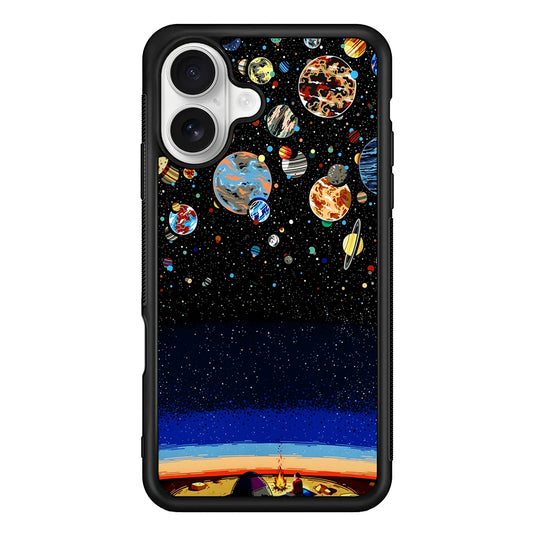 Star Night Camping iPhone 16 Plus Case | Durable Protective Rubber Cover