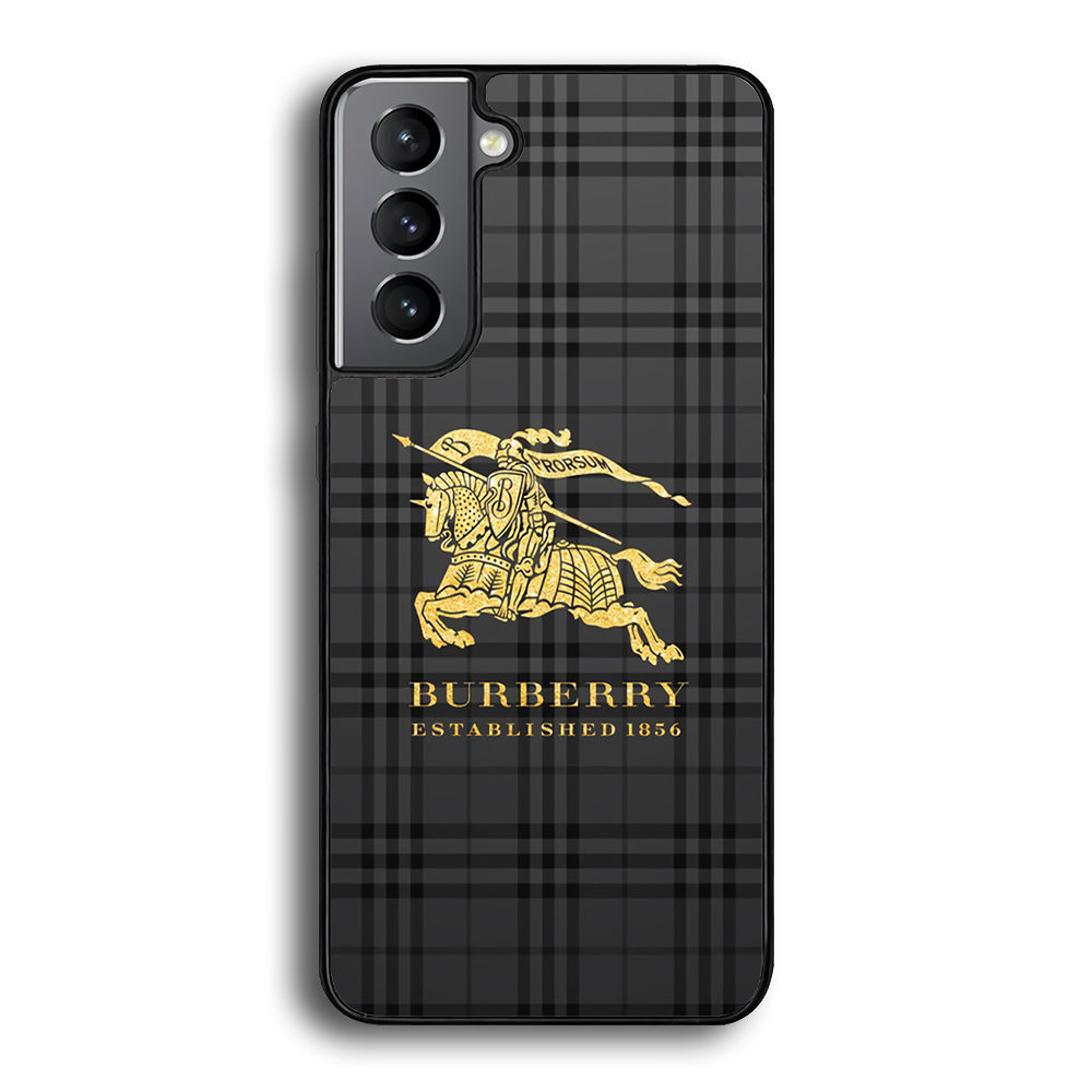 Burberry Simple Dark Grey Samsung Galaxy S24 Plus Case | Slim Rubber Case for Samsung Galaxy S24 Plus