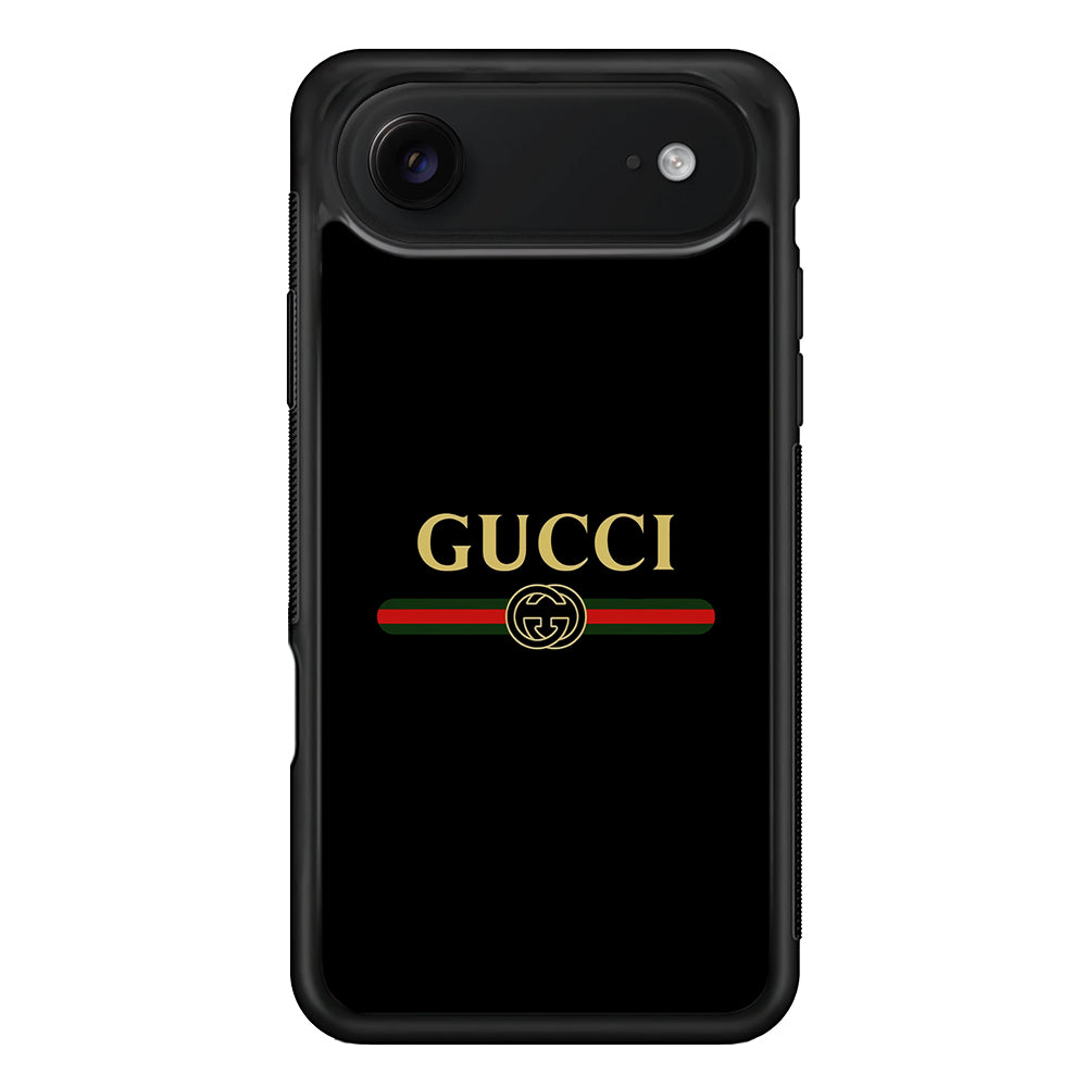 Gucci Logo Black iPhone 17 Air Case | Slim Rubber Case for iPhone 17 Air
