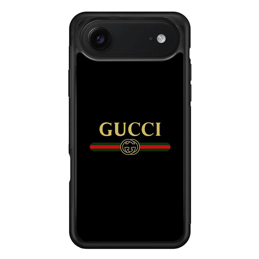 Gucci Logo Black iPhone 17 Air Case | Slim Rubber Case for iPhone 17 Air