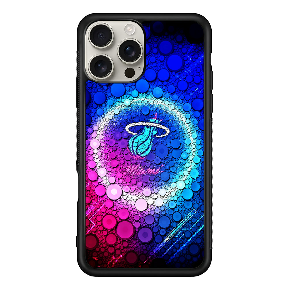 Miami Heat Bubble iPhone 16 Pro Max Case | Stylish Protective Case for iPhone 16 Pro Max