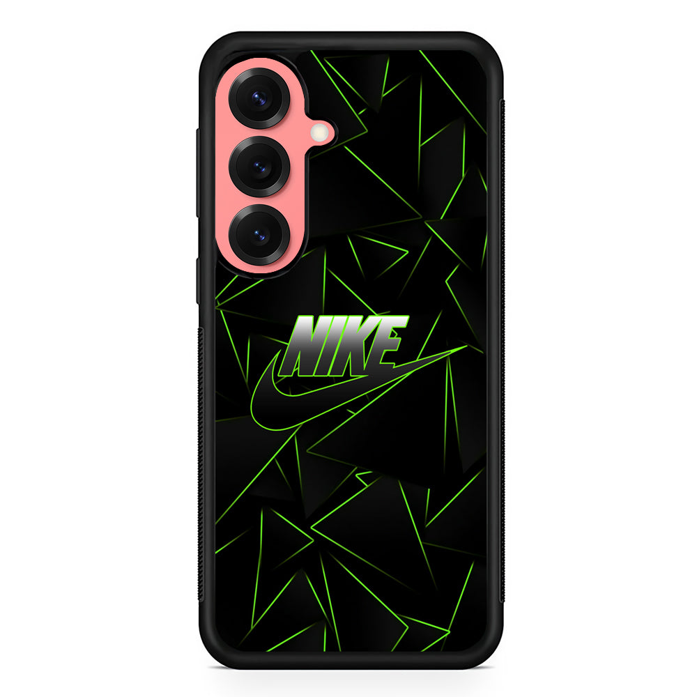 Nike Green Laser Point Samsung Galaxy S25 Case | Slim Protective Cover for Samsung Galaxy S25