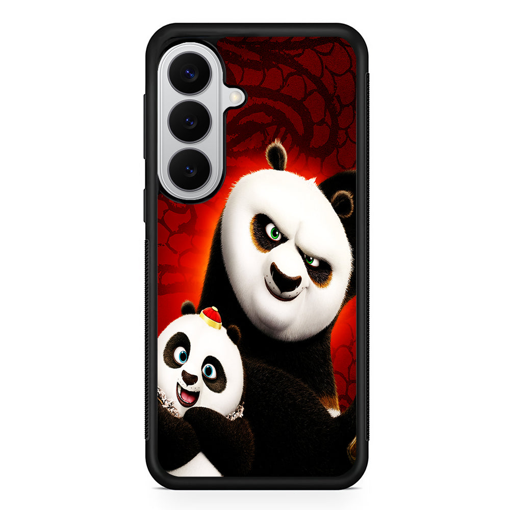 Kung Fu Panda With Baby Po Samsung Galaxy S26 Case | Protective Rubber Cover