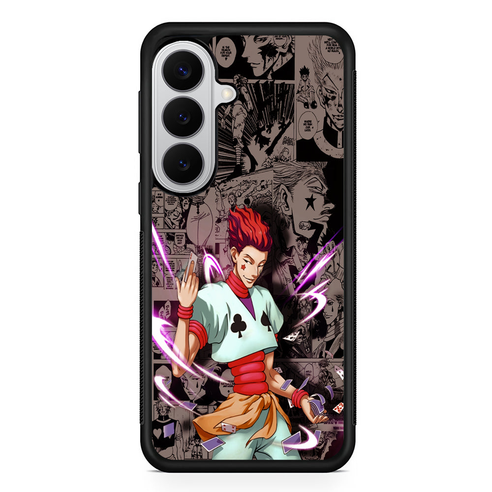 Hisoka Hunter x Hunter Comic Samsung Galaxy S26 Case | Protective Rubber Cover