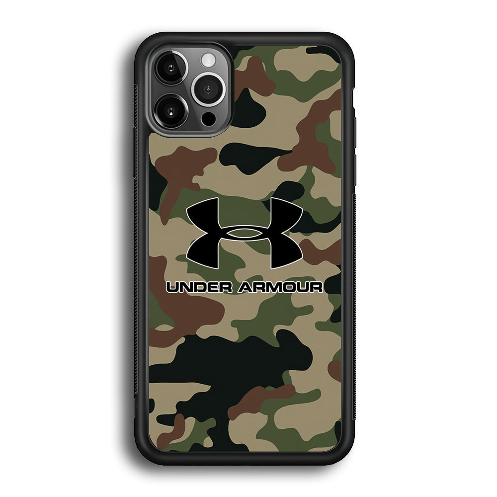 Under Armour Green Camo iPhone 12 Pro Max Case | Slim Rubber Case for iPhone 12 Pro Max