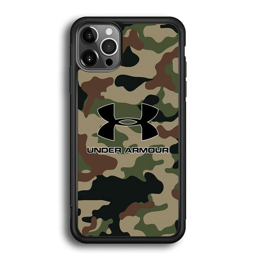 Under Armour Green Camo iPhone 12 Pro Max Case | Slim Rubber Case for iPhone 12 Pro Max