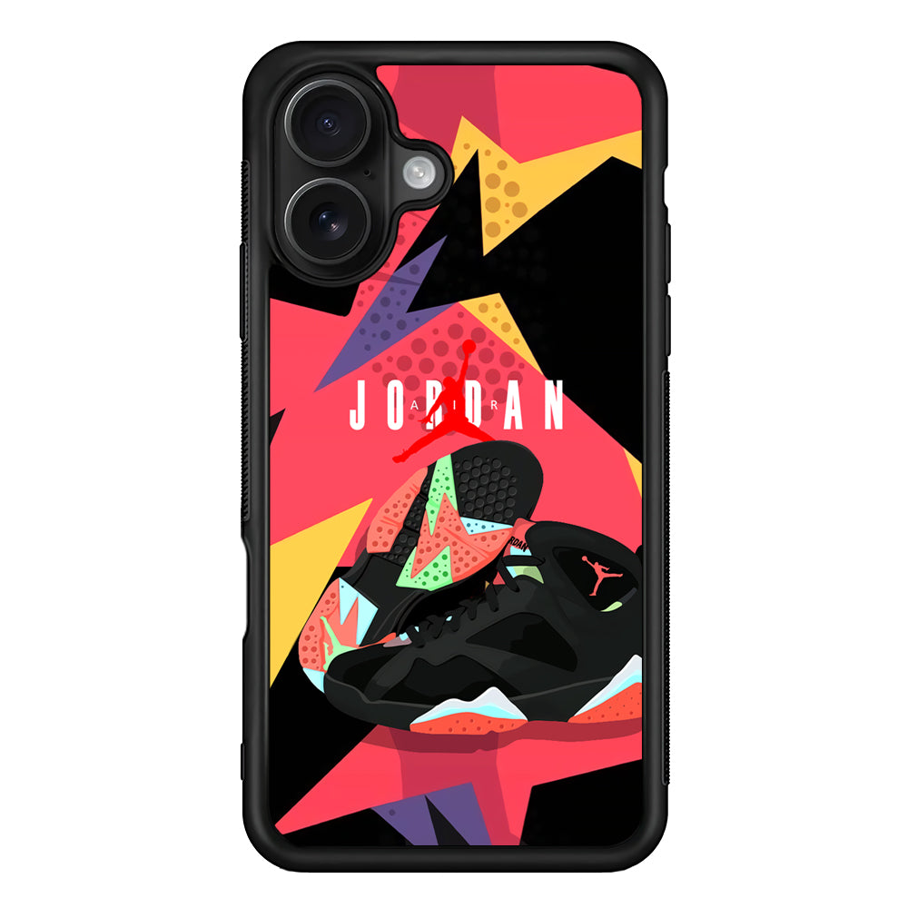 Air Jordan Milestones of Scramble iPhone 16 Case - Oxvistore