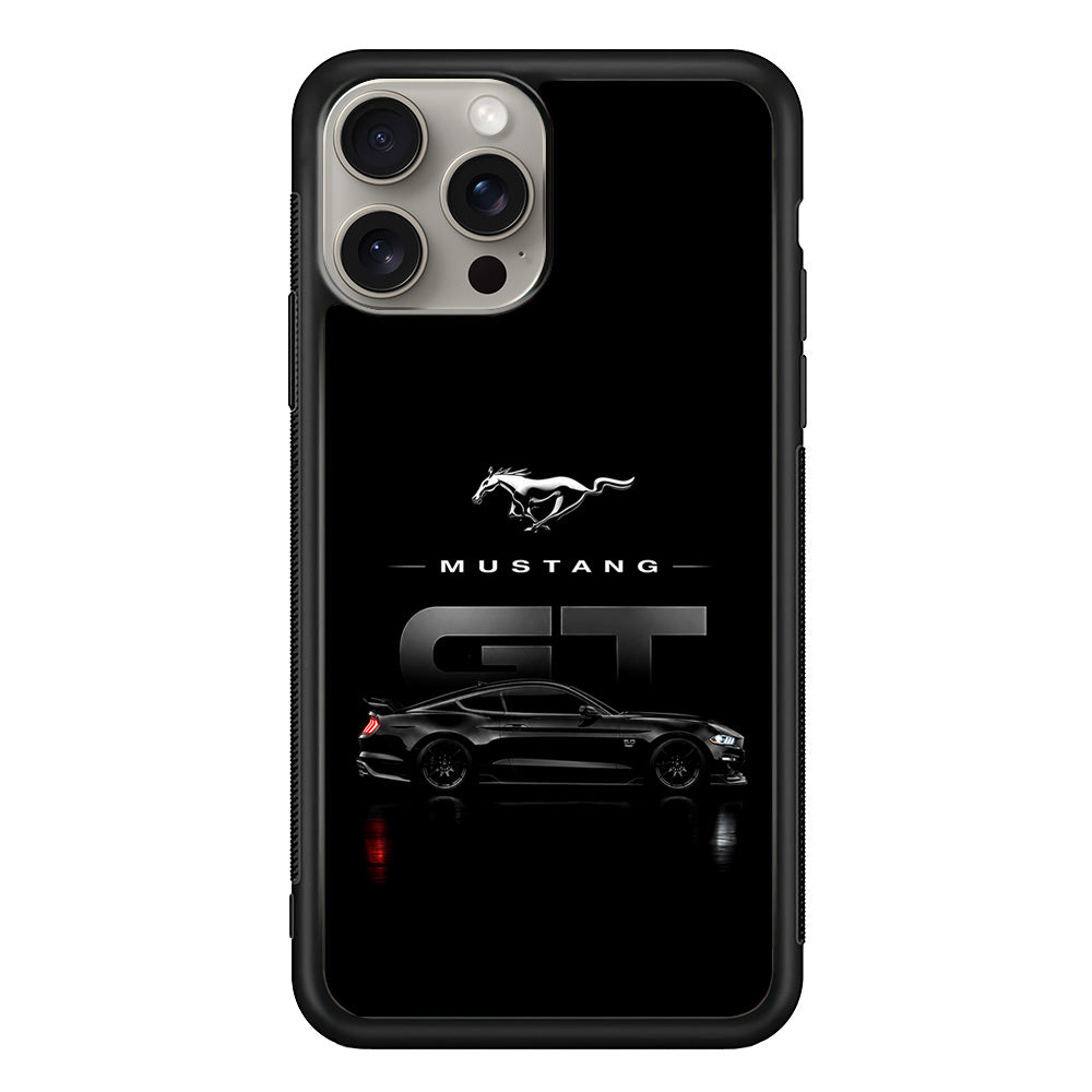 Ford Mustang GT Midnight iPhone 15 Pro Case | Slim Rubber Case for iPhone 15 Pro