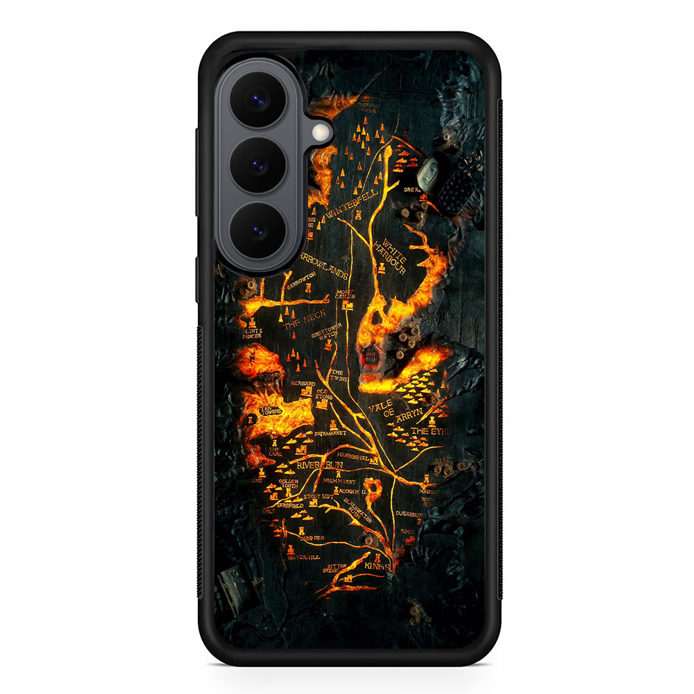 House of Dragon Fire Table Map Samsung Galaxy S26 Plus Case | Slim Rubber Case for Samsung Galaxy S26 Plus