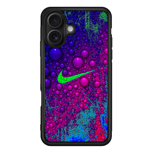 Nike Logo Color Bubbles Art iPhone 16 Case - Oxvistore