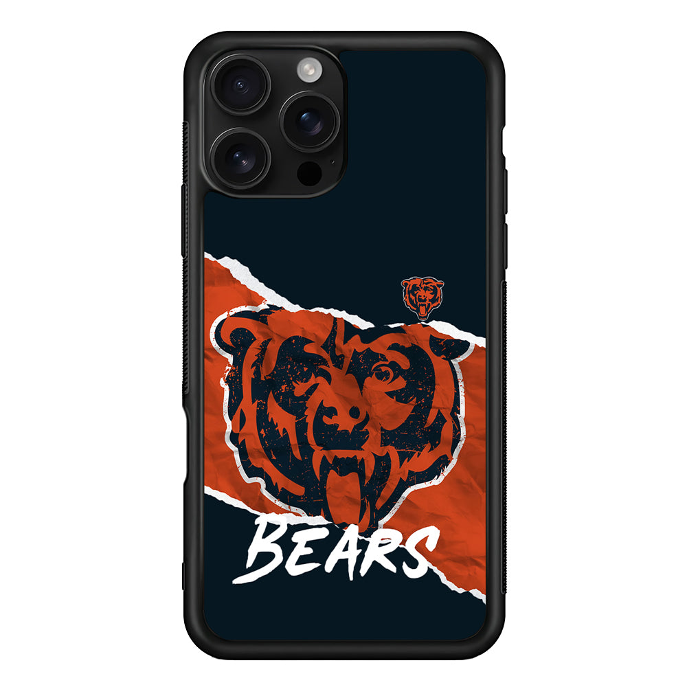 Chicago Bears Logo iPhone 16 Pro Case | Durable Protective Case for iPhone 16 Pro