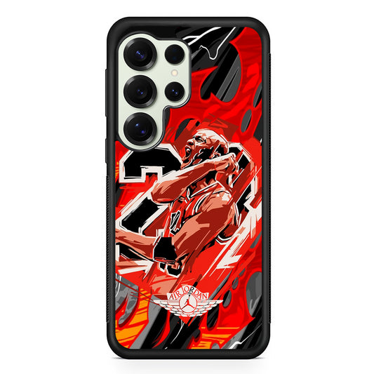 Air Jordan Flaming Spirit Samsung Galaxy S25 Ultra Case | Durable Rubber Case for Samsung Galaxy S25 Ultra