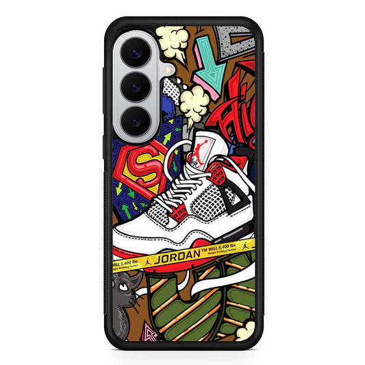 Air Jordan Doodle Board Samsung Galaxy S26 Case | Slim Samsung Galaxy S26 Rubber Case