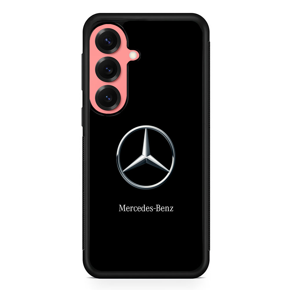 Mercedes-Benz Metallic Silver Samsung Galaxy S25 Case | Slim Rubber Case for Samsung Galaxy S25