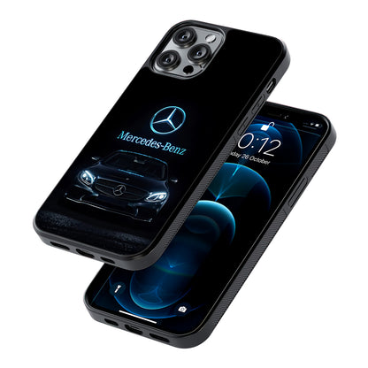 Mercedes-Benz Blue Dark Aesthetic 2D Rubber Phone Case | Durable Phone Case