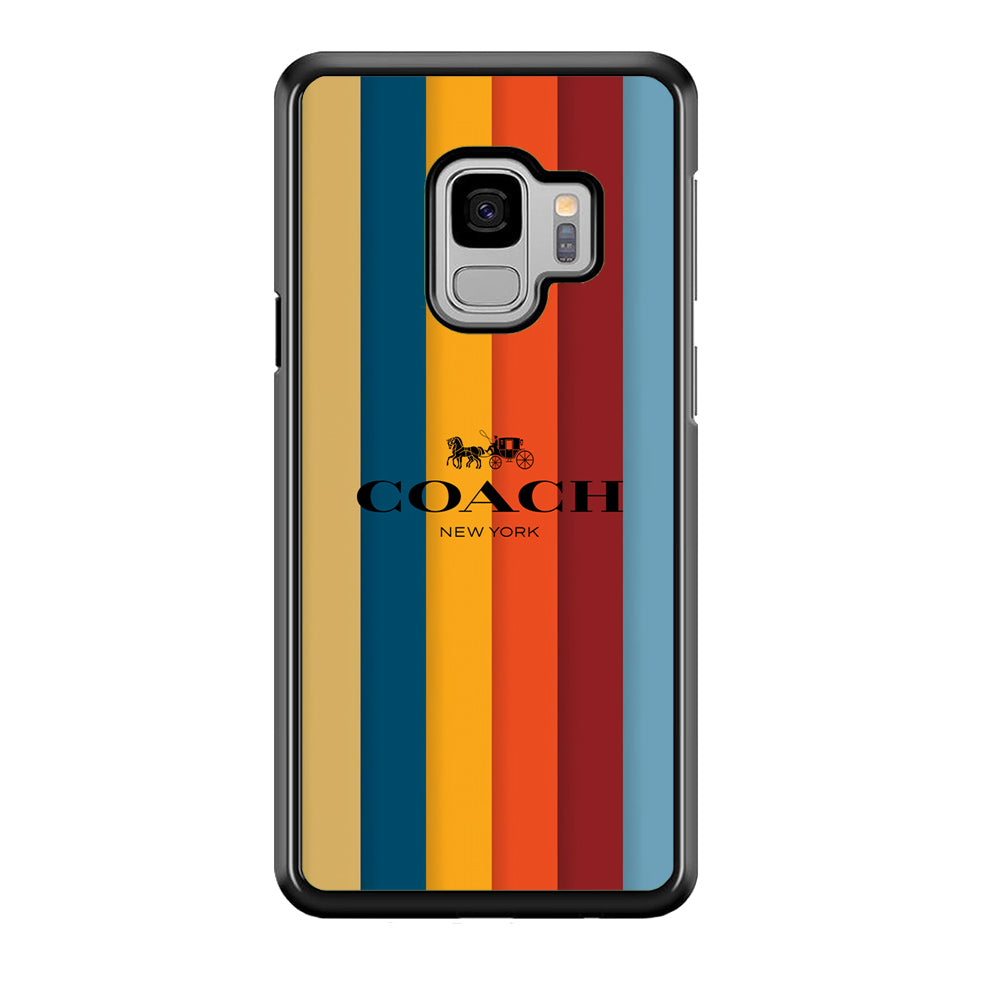 Coach Vertical Colorfull Samsung Galaxy S9 Case | Slim Rubber Case for Samsung Galaxy S9