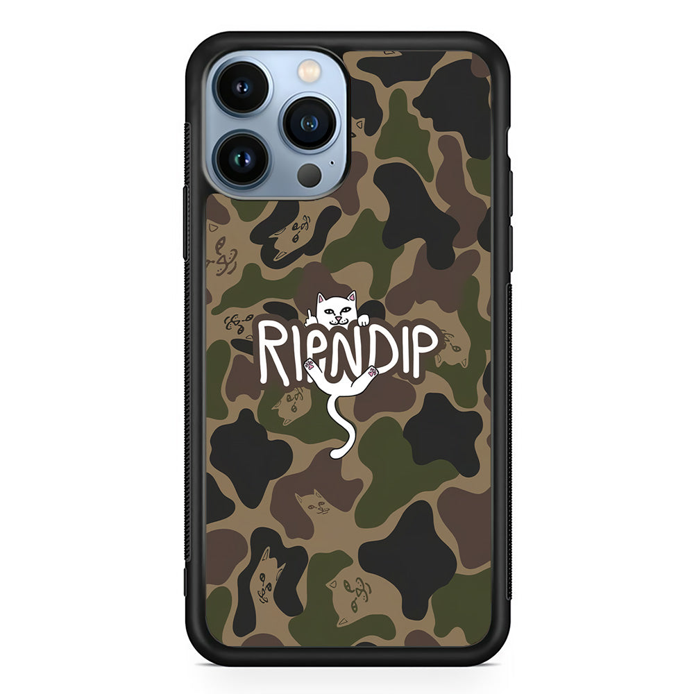 Rip N Dip Green Camo iPhone 15 Pro Max Case | Slim Rubber Case for iPhone 15 Pro Max