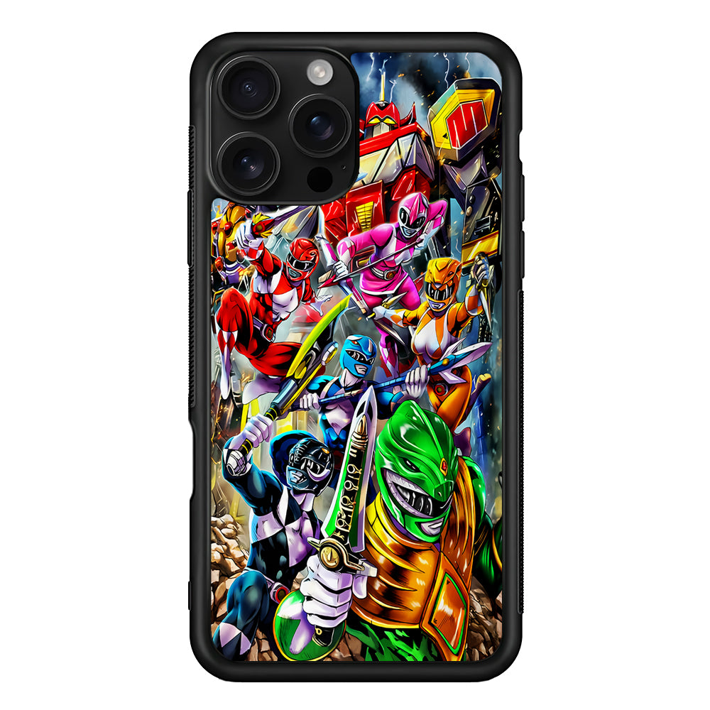 Power Rangers Squad iPhone 16 Pro Case | Durable Protective Case for iPhone 16 Pro
