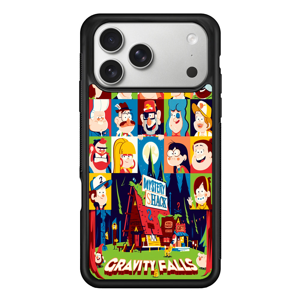 The Mystery Shack Gravity Falls iPhone 17 Pro Case | Slim Rubber Case for iPhone 17 Pro