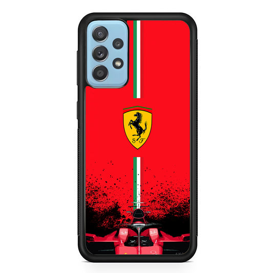 Ferrari Luxury Car Logo Samsung Galaxy A72 Case | Slim Rubber Case for Samsung Galaxy A72