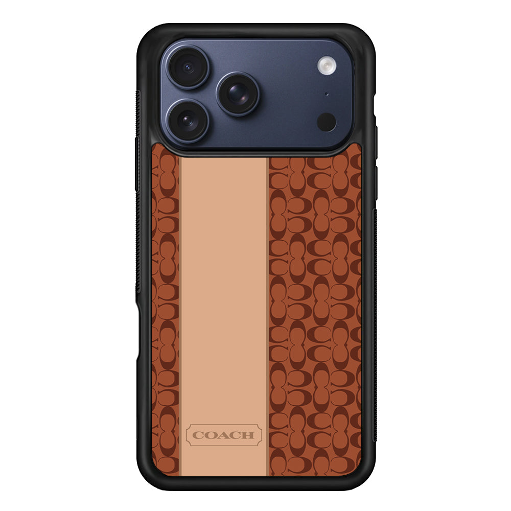 Coach Grand Line iPhone 17 Pro Max Case | Slim Rubber Case for iPhone 17 Pro Max