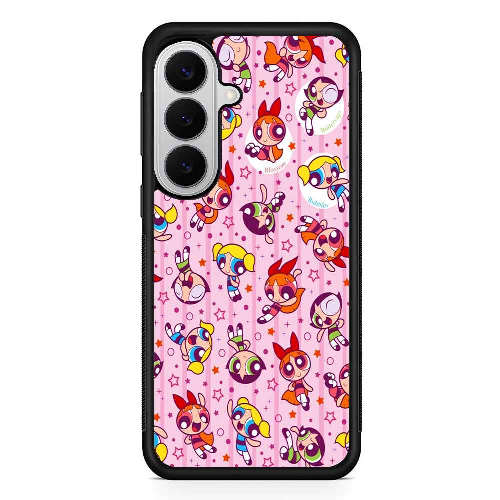 The Powerpuff Girls Cute Pattern Samsung Galaxy S26 Case | Protective Rubber Cover