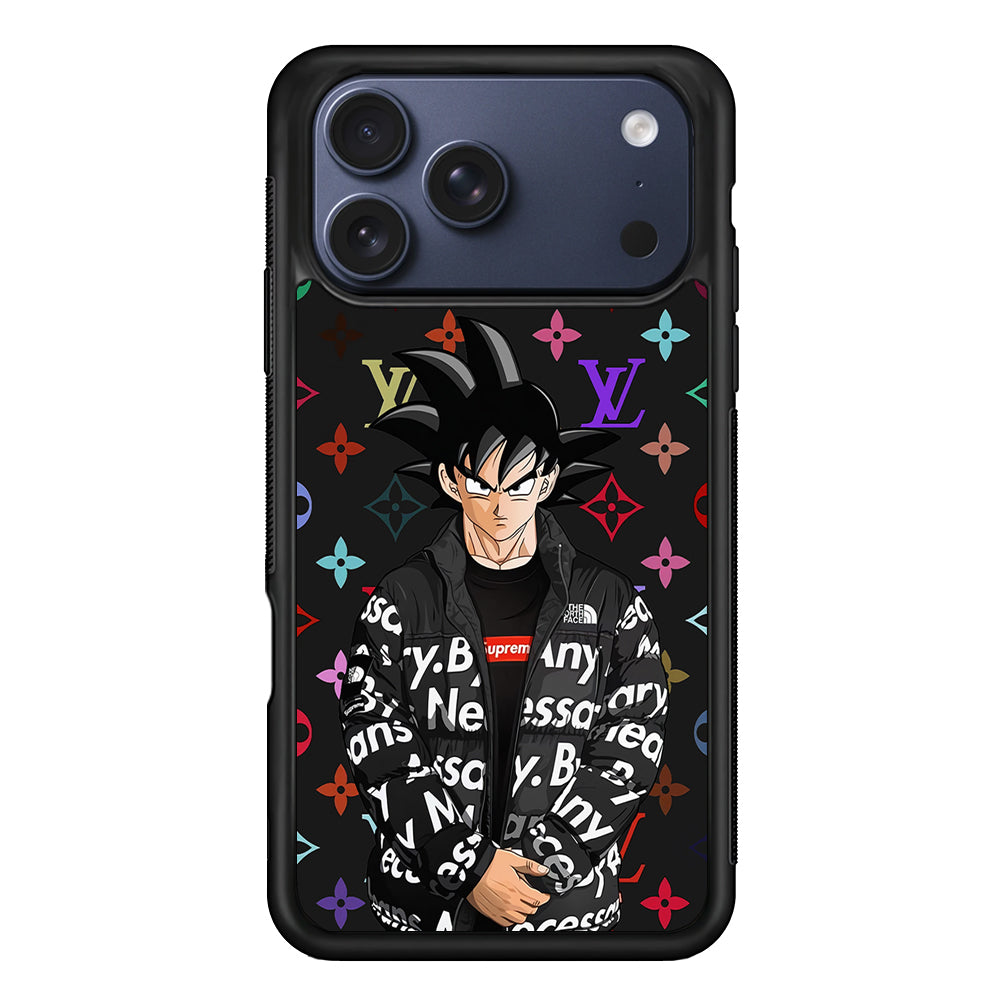 Louis Vuitton Goku Hypebeast iPhone 17 Pro Max Case | Slim Rubber Case for iPhone 17 Pro Max